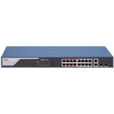Hikvision - DS-3E1318P-EI - Smart Managed Switch - 16 x PoE - 100Mbit - 230W - 2x Gigabit RJ45/SFP Uplink