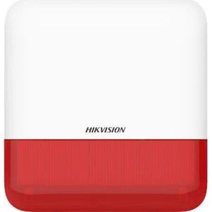 Hikvision AX PRO - Draadloze Buitensirene - 110dB - IP65 - Wit/Rood