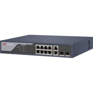 Hikvision Digital Technology DS-3E1310P-SI netwerk-switch Managed L2 Gigabit Ethernet (10/100/1000) Power over Ethernet (PoE) Zwart