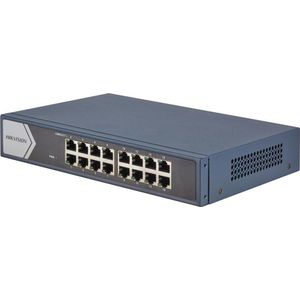 Hikvision DS-3E0516-E(B) (16 ports), Netwerkschakelaar, Grijs