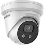 Hikvision Digital Technology DS-2CD2346G2-ISU/SL 2.8mm 4MP witte Ultra Low Light turretcamera met microfoon en speaker