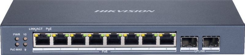 HIKVISION - DS-3E1510P-SI8 - Managed Switch - 8-Port Gigabit - 2 SFP Poorten