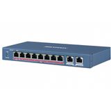 8-poorts Smart Managed PoE Switch - 100 Mbps - Met 6 kV Overspanningsbeveiliging