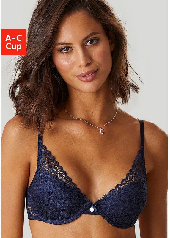 s.Oliver - BH - Navy - Full Cup - Push-up - Met Beugel - Effen