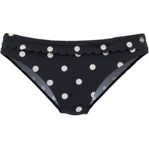 Look - Gestippeld - Bikinibroekje - Zwart - Wit - Polyamide