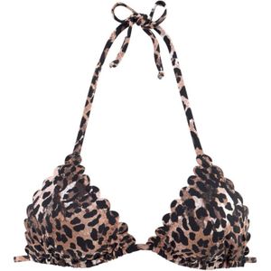 Look - Dierenprint - Triangelbikini - Bruin - Polyamide