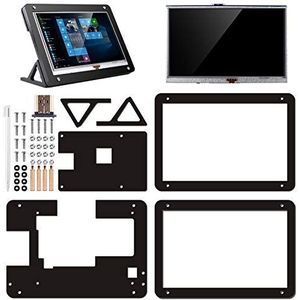 kuman Voor Raspberry Pi display 5 inch resistieve Touch Screen met Beschermende Case 800x480 HDMI Monitor TFT scherm LCD-display module voor Raspberry Pi SC5AC