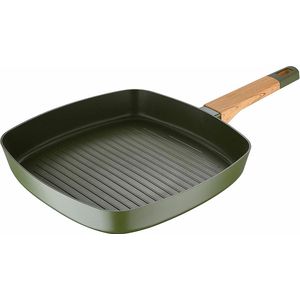 Grillpan Groen Aluminium (Ø 28 x 8 cm)