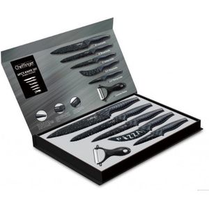 Cheffinger CF-MB04: 6 Pieces Marble Coated Knife Set