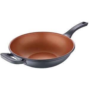 Wokpan - Koper - 30 cm - Antiaanbaklaag
