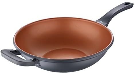 Wokpan - Koper - 30 cm - Antiaanbaklaag
