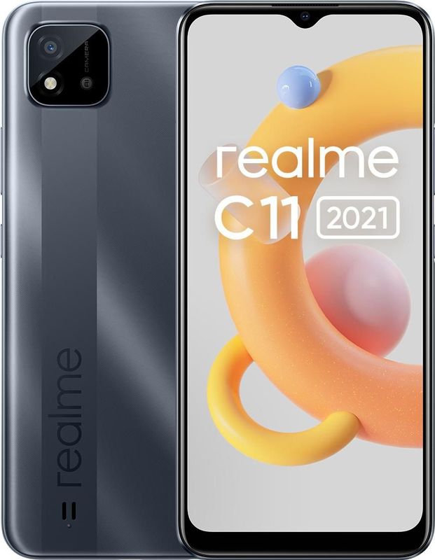 realme - C11 2021 - Smartphone - Grijs - 32GB - 6.5" Display
