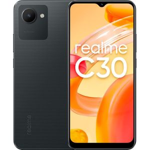 realme C30 3 (32 GB, Black, 6.50"", Dubbele SIM + SD, 8 Mpx, 4G), Smartphone, Zwart