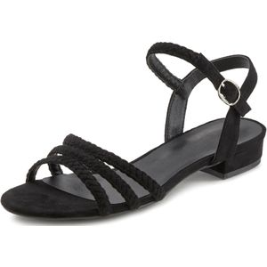 LASCANA Sandale »Sommerschuh«, Sandalette, Sommerschuh mit geflochtenen Riemchen VEGAN