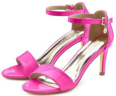 LASCANA High-Heel-Sandalette »Sommerschuh«, im zeitlosen Design, Riemchensandalette VEGAN