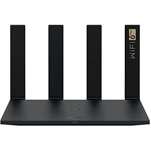 HUAwEI, WiFi AX3 Pro, intelligente en snelle gaming-router, WiFi 63000 Mbps, visuele diagnose, kinderbeveiliging, ondersteuning voor draadloze netwerken, zwart