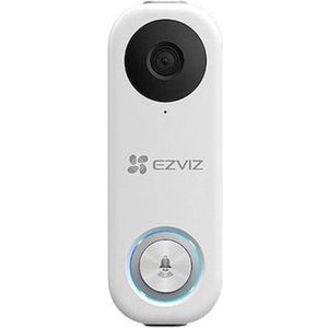 Ezviz DB1C - Wifi Videodeurbel - werkt met Google Assistent - Zonder Abonnement -Wit