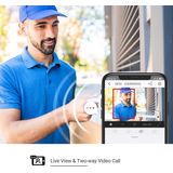 EZVIZ DP2C - Draadloze Deurspion Camera - Zwart - 1080P - 4600mAh Batterij