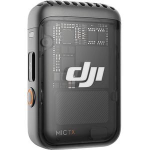 DJI Mic 2-zender (schaduwzwart), draadloze microfoon met intelligente ruisonderdrukking, 14 uur interne opname, 6 uur batterij, magnetische bevestiging, Bluetooth-microfoon