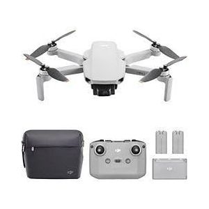 DJI Mini 2 SE Fly More Combo, opvouwbare mini cameradrone met 2,7K video, intelligente modi, 10 km videotransmissie, 31 min. vliegtijd, minder dan 249 g, gemakkelijk te gebruiken, extra batterijen, C0