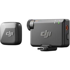 DJI Mic Mini (1 TX + 1 RX), ultralicht, hoogwaardige audio, ruisonderdrukking, automatische beperking, draadloze microfoon voor camera/iPhone/Android, vlogging, streaming, 400 m overdracht