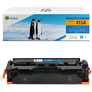 G&G Huismerk W2031A Tonercartridge Alternatief voor HP 415A cyaan 1 stuk(s)