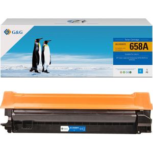 G&G W2001A toner compatibel met HP 658A Tonercartridge Cyaan 1 stuck (s) Huismerk