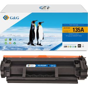 G&G Huismerk Tonercartridge - Geschikt voor HP 135A - Zwart - 1 Stuk