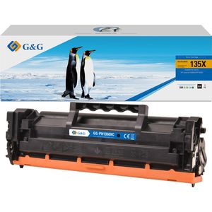 G&G W1350X Tonercartridge Alternatief voor HP 135X - Zwart - 1 Stuk