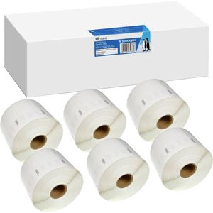 Etikettenrollen für Etikettendrucker ersetzt Dymo 11354/S0722540 weiß, 57,0 x 32,0 mm, 6 x 1000 Etiketten