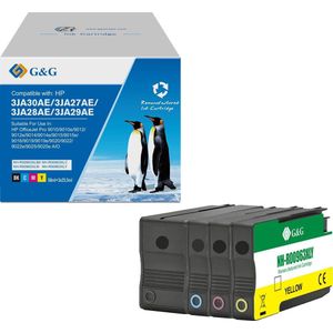 G&G Huismerk Inktcartridge Alternatief voor HP 963 963XL Multipack - Hoge Capaciteit - 1PR963X-4GG