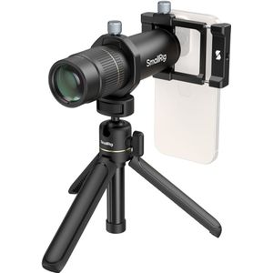 SmallRig - 8x Telephoto Lens - Mobiele Camera Lenskit - 8-in-1 - Inclusief Statief en Opbergtas
