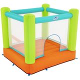 BESTWAY - Speelplaats met trampoline - Buitenspel - 53394 - Oranje - Jump And Soar - Kunststof - 194 cm x 175 cm - Kinderen - Opblaasbaar spel - Vanaf 3 jaar