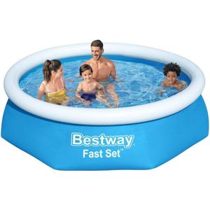 Bestway - Fast Set - Opblaasbaar Zwembad - 244x61 cm - Rond