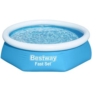 Bestway opblaaszwembad - rond - 244 cm - incl filterpomp