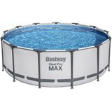 Bestway - Steel Pro MAX - Opzetzwembad Inclusief Filterpomp en Accessoires - 396x122 cm - Rond