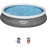 Bestway - Fast Set - Opblaasbaar zwembad inclusief filterpomp - 457x84 cm - Rond