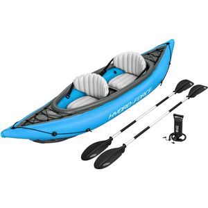 Bestway - Opblaasbare Kayak - Hydro-Force Cove Champion X2 - 2 Persoons - Inclusief Peddels, Stoelen, Handpomp en Vinnen