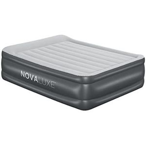 NOVALUXE – Opblaasbaar matras (model Twin) met ingebouwde pomp, kussen en USB-aansluiting