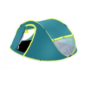 Werptent voor 2 personen - 220x120cm - pop up festivaltent - trekking campingtent groen