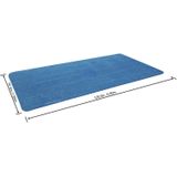 Bestway zwembad afdekzeil Flowclear rechthoek blauw 380 x 180 x 2 cm