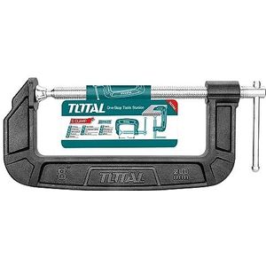 Total Tools - Aantrekschroef, afmeting 200 mm, optimaal voor houtbewerking, houdt onderdelen voor eenvoudig gebruik, T-vormige schroefdraad, vormbaar staal