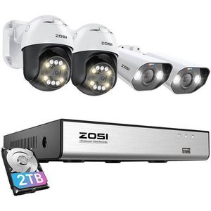 Zosi - C296 en C182 - Bewakingscamera Set - 5MP en 8MP - Wifi