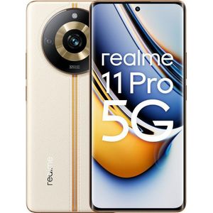 realme 11 Pro 5G 8+128 GB smartphone, 120 Hz gebogen display, 100 MP OIS Prolight camera, 5000 mAh krachtige batterij, SuperVOOC 67 W opladen, astraal zwart