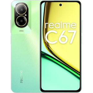 realme Smartfon C67 6/128 złoty (128 GB, Zonnige Oase, 6.72", Dubbele SIM, 4G), Smartphone, Groen