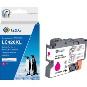 G&G Huismerk - Inktcartridge LC426XL - Alternatief voor Brother LC-426 - Magenta