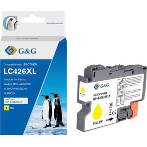 G&G Huismerk - Inktcartridge LC426XL - Geel - Alternatief voor Brother LC-426