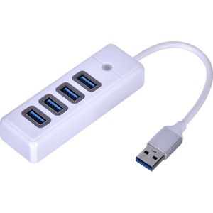 Orico USB 3.0 Hub Adapter, 4 Ports, 5 Gbps, 0.15m (White)