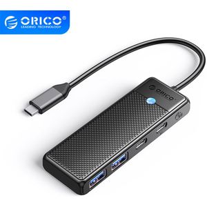 Orico - Hub - Zwart - USB-C - 2x USB 3.0 - 1x Power Delivery