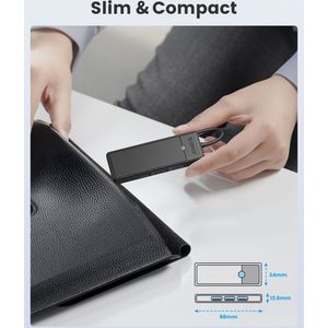 Orico - USB-C Hub - 3x USB-A 3.0 5Gbps - SD kaartlezer - Micro SD kaartlezer - Zwart